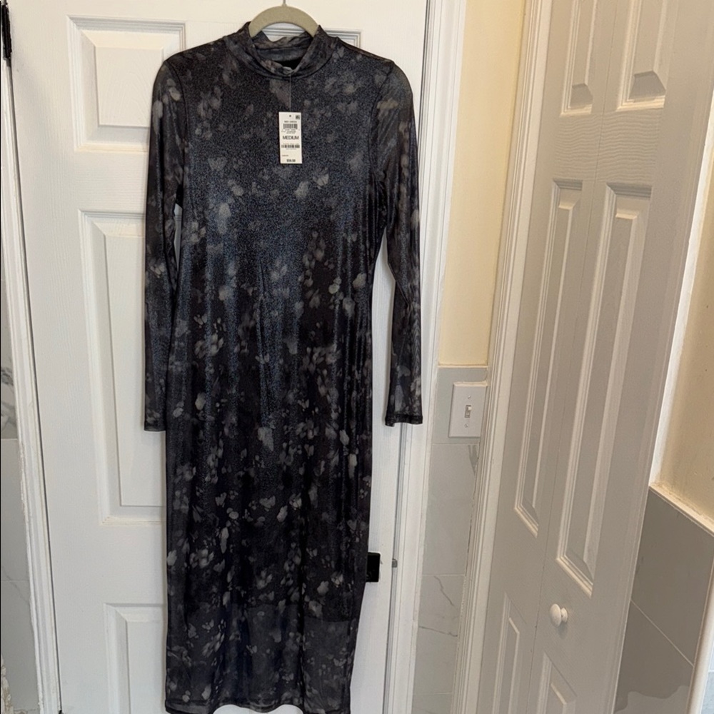 Elegant Black Long Sleeve Dress